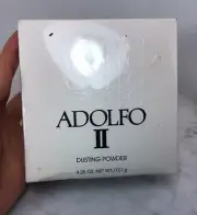 Vintage ADOLFO II Dusting Powder 4.25 oz 121g New Sealed