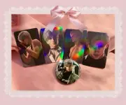 Love And Deepspace Sylus Pin + Holographic Card Bundle Ita Bag Deco
