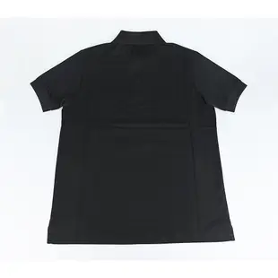 PAUL SMITH刺繡陰影簽名LOGO棉質2釦設計短袖POLO衫(男款/黑)