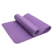 Fitness Master 10MM Thick Yoga Mat Pad NBR Nonslip Exercise Pilate Gym Purple
