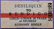VR Ticket - DENILIQUIN to BENDIGO - Child or Student Economy Single