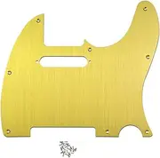 Right Handed Guitar Pickguard for Caster Electric Guitars Al num Alloy Gold Gold Right Handed