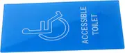 jojofuny Disabled Restroom Sign Wheelchair Symbol Sign for Easy Identification Public Toilets Restrooms Elevators for Restaurants Offices Gyms and More