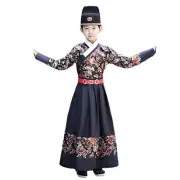 Kids Boy Retro Chinese Hanfu Jinyiwei Swordsman Costume Kung Fu Tang Hanfu Suit
