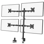 Quad Monitor Desk Mount, 4 Monitor Stand Fits Heavy Duty 31.5 inch Pole