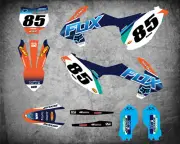 Custom Graphics Full Kit to Fit KTM 85 20018 2019 models FOXY STYLE stickers