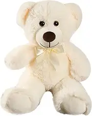 Bear Plush Toys | Cute Stuffed Cartoon Bear Toy | Soft Cuddly Plush Animal Pillow for Living Room Bedroom Study Shelf
