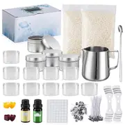DIY Candle Making Kit Beeswax Pouring Pot Wicks Sticker Fixator Thermometer DIY Handmade Aromatherapy