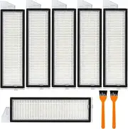 YBVABE Filter for Roborock S8 MaxV Ultra - Washable High Efficiency Filters Vacuum Cleaners Spare Accessories Replacement Filters Easy to Change & Clean Pack of 6 Filter and 2 Cleaning Tool