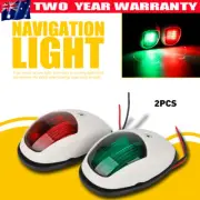 2x LED Navigation Lights Nav Side Lamp Port Marine Starboard Yacht Boat Bow Ship