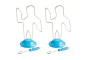 2PK MDI Hot Wire w/ Shot Glasses Set Classic Wire Loop Drinking Game 13.5x22cm