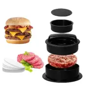 Hamburger Press Patty MakerStuffed Burger Mold 3 In1 Beef Burger Patty MakerS...