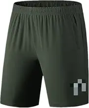 [N\W] NW Summer Men's Thin Quick Classic Youth Sports Casual Pants Big Shorts Green
