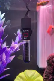 25W Mini Aquarium Heater Small Fish Tank With Free Thermometer Sticker Corded