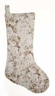 Enchanted Shimmer Roses Christmas Stocking