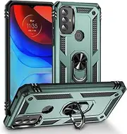 Back Case Cover Compatible with Motorola Moto G Play (2023) Case,Military Grade Shockproof Protective Case with [360° Rotatable Kickstand] [In-vehicle function] Heavy Duty Case Protective Case(Color:G