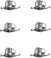 LED Housing Recessed Light Dark Gray Pack 6 Aluminum Iron Wire PAR38LED Type
