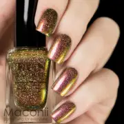 F.U.N Lacquer Poinsettia (H) Multichrome Bronze Copper Nail Polish Holo Version
