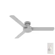 Hunter 52 in Presto Low Profile Modern Ceiling Fan with Wall Control Minimalist