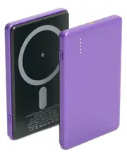 Fresh Fab Finds 2-In-1 Purple Magsafe Wireless Power Bank