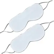 Baluue 2pcs Sleep Mask Under Eye Eyes Halos Cold Eye Concealer Eyelash Warm and Moist Eye Mask Sleeper Custom Blackout Cool Eye Mask Skincare Plush Sleep Eye Masks Ice Silk