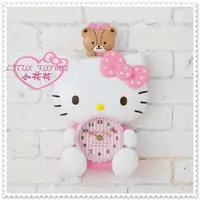 在飛比找蝦皮購物優惠-小花花日本精品♥ Hello Kitty 造型壁掛鐘 搖擺掛