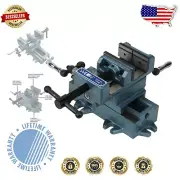 3" Cross-Slide Drill Press Vise - Precision Cast Iron Tool with 3" Jaw Depth