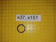 10-Pack non-Lego Replacement Rubber Bands x37 & x151