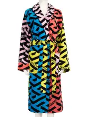 Logo Pattern Dressing Gown