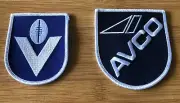Carlton Football Club 1977-1984 AVCO BLUES jumper sponsor and VFL patch set AFL