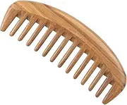 Baluue 1pc Wooden Comb Anti-static Sandalwood Comb Natural Sandalwood Hair Combs Hair Comb for Detangling Sandalwood Broad Tooth Comb Scalp Comb Word Hair Clips Barber Comb Bamboo Coffee