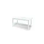 Table Rectangular Extensible 2 Extending White Matt Art Povera Home BAR