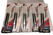5 Packs of2 10 Total 77274 Pilot Precise V5 RT Rollingball Pen Refill 0.5mm Blue