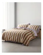 [Vue] Auburn Cotton Quilt Cover Set in Caramel