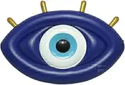 Eyeball Shape Floating Row, Summer Water Sport Lounge Raft, Inflatable Pool Float with Electric Pump for Swimming Pool Party LWX