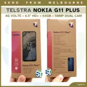 NEW Telstra Nokia G11 Plus 4G VoLTE (6.5" HD, 64GB, 50MP Camera) Android 12 BLUE