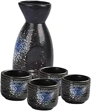 Zerodeko 1Set Exquisite Sake Set Sake Pot Wine Cups Elegant Japanese Design for Home Decor Entertaining Decorative Sake Container for Special Occasions