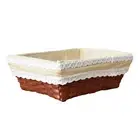 Storage Box Easy to Install Thicken Toys Container Woven Storage Basket Round