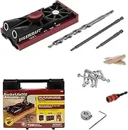 Milescraft 1325 Pocket Jig 200 - Complete Double/Twin Pocket Hole Jig Kit System. Easy to Use Pocket Hole Drill Guide, Screw Jig With All Accessories