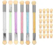Nail Sponge Brushes Set Ombre Sponge Nail Art Tool for Gradient Nails - Household Professional Acrylic 6pcs