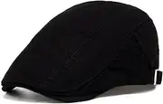 [HAMKVBPR] Men's Beret Hats Beret Men's Casual Forward Hat Cotton Retro Duck Tongue Cap Female Mens Hat Flat Cap