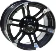 AMS Roll N 104 Wheel - 15x7 - 5+2 Offset - 4/137 - Machined Black - 0230-0909