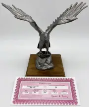 Michael Ricker Pewter Endangered Species III Bald Eagle w/Certificate #29 of 500