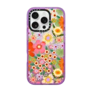 iPhone 16 Pro Impact Case MagSafe Compatible Flower Power