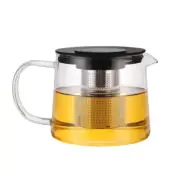 Heating Teapot Clear Glass Kettle Household Teapots with Infuser