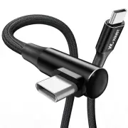Tough On USB C to USB C Fast Charger Cable 100W Right Angle Type C Cable 1m/2m