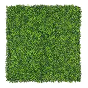 Light English Artificial Boxwood Hedge Panel / Fake Green Wall 1m x 1m UV Resistant