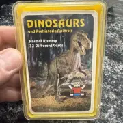 VINTAGE Complete Dinosaurs And Prehistoric Animals Rummy Card Game