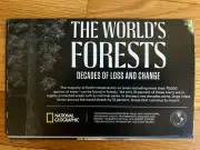 National Geographic Map - Poster THE WORLD'S FORESTS DECADES OF LOSS AND CHANGE