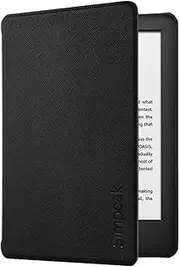 Simpeak Case Compatible with Kindle 10th Gen 2019 Released (Model No.J9G29R), Kindle Cover 6 inch for Amazon Kindle Case 2019 10th Generation Black Slim Case w/Auto Wake Up/Sleep Function